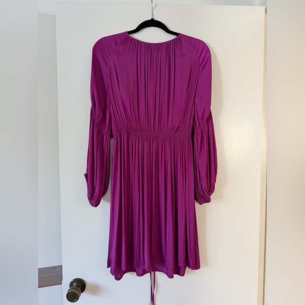 SFERRA Vibrant Magenta Long Sleeve Dress